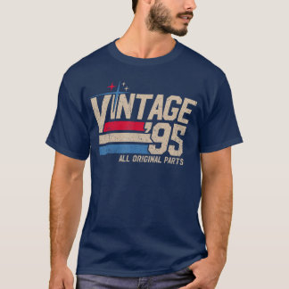 Vintage 95 Retro 30th Birthday for Men Dad USA Sin T-Shirt