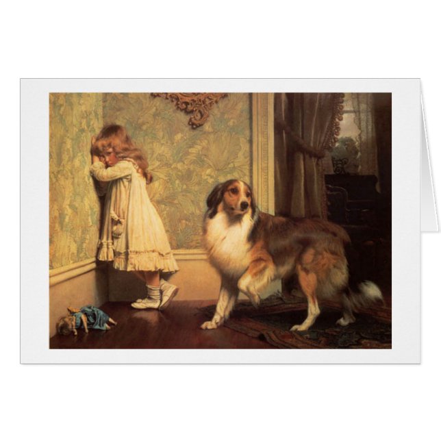 Vintage - A Dog's Pleading Eyes, (Front Horizontal)