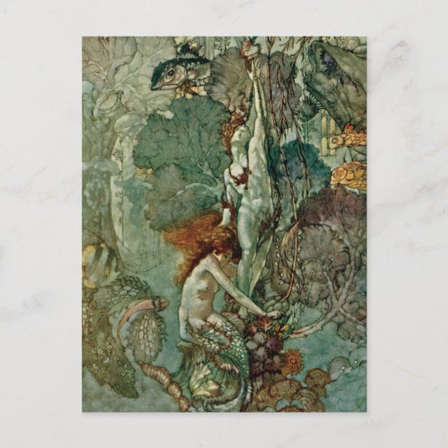 Vintage A. Duncan Carse The Little Mermaid Postcard (Front)