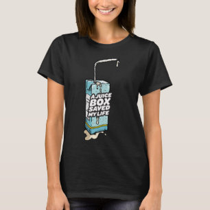 Vintage A Juice Box Saved My Life Distressed Diabe T-Shirt