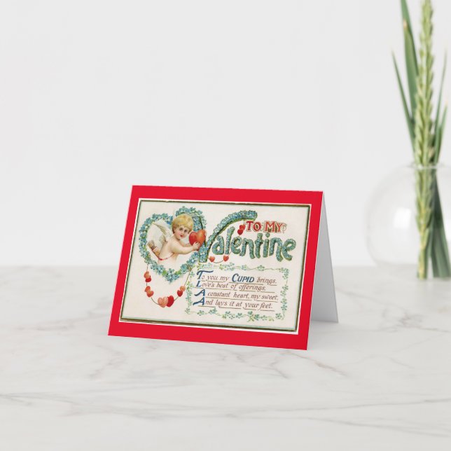 Vintage à ma carte Valentine (Devant)