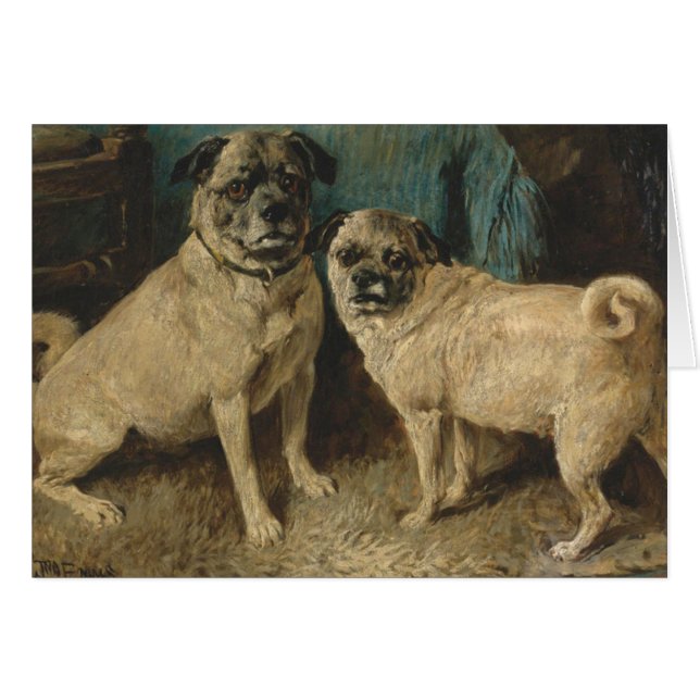 Vintage - A Pair of Pugs, (Front Horizontal)
