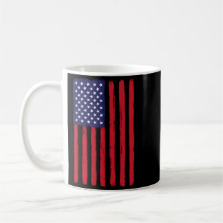 Vintage Aamerican Flag Memorial Day Veterans Coffee Mug