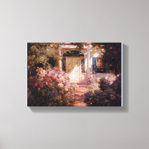 Vintage Abbott Fuller Grave Doorway and Garden Canvas Print