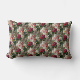 Vintage Abbott Fuller Graves Peonies Lumbar Pillow