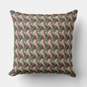 Vintage Abbott Fuller Graves Peonies Outdoor Pillow