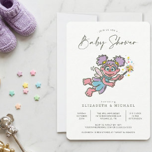 Vintage Abby Cadabby Baby Shower Invitation