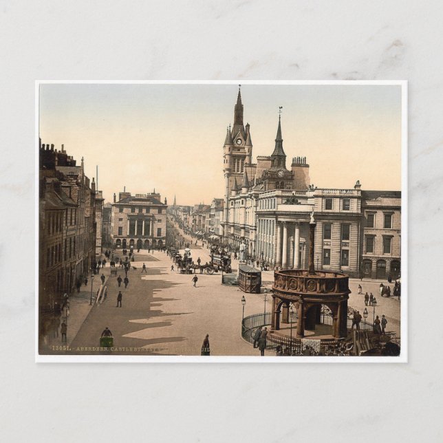 Vintage Aberdeen - Union Street Postcard (Front)
