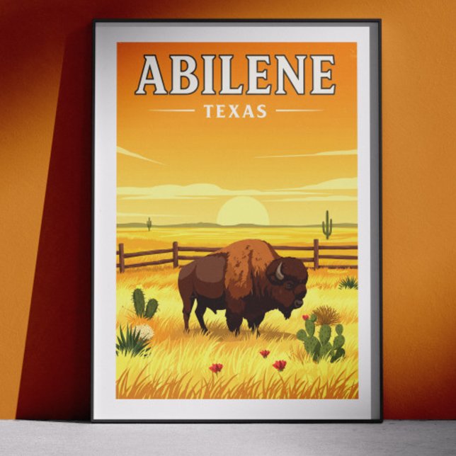 Vintage Abilene Texas Poster (Creator Uploaded)