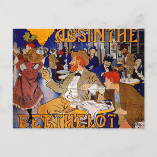 Vintage Absinthe Berthelot Postcard