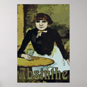 Vintage Absinthe Woman, Poster