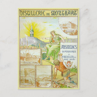 Vintage Absinthes Superieures Postcard