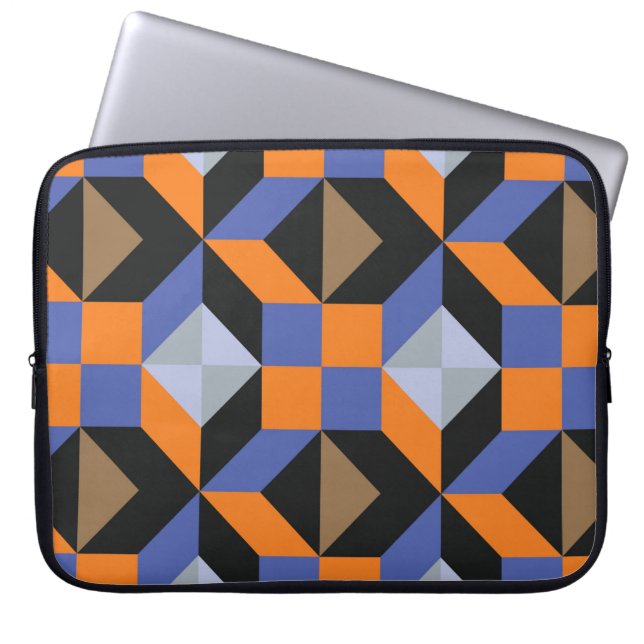 Vintage abstract background laptop sleeve (Front)
