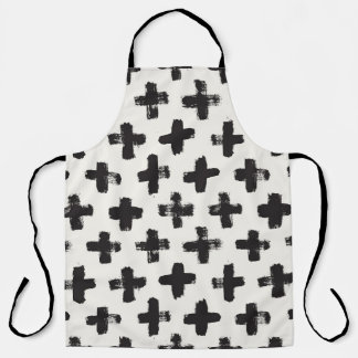 Vintage Abstract Brush Strokes Background Apron