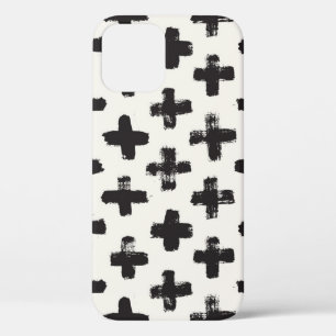 Vintage Abstract Brush Strokes Background iPhone 12 Case