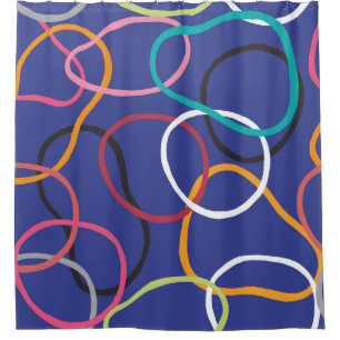 Vintage Abstract Circles Bands Pattern