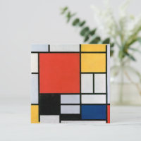 Vintage Abstract Composition by Piet Mondrian