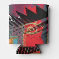 Vintage Abstract Geometric Face Art