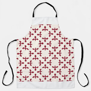 Vintage abstract geometric floral pattern. Seamles Apron