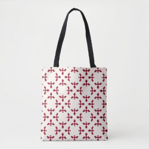 Vintage abstract geometric floral pattern. Seamles Tote Bag