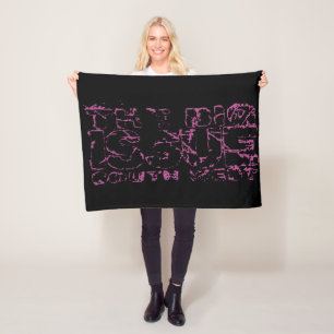 Vintage Abstract Grunge The Big Issue South West Fleece Blanket