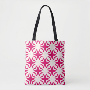 Vintage abstract ornamental geometric seamless pat tote bag
