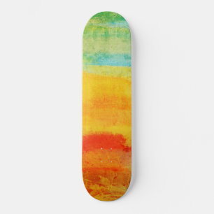 Vintage Abstract Painting Skateboard
