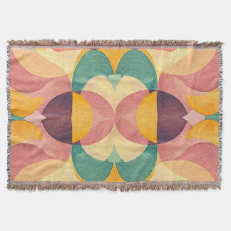 Vintage Abstract Pattern Throw Blanket