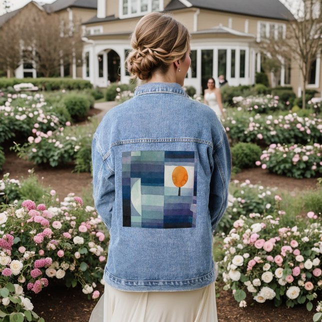 Vintage Abstract, Paul Klee Denim Jacket (Wedding Back)