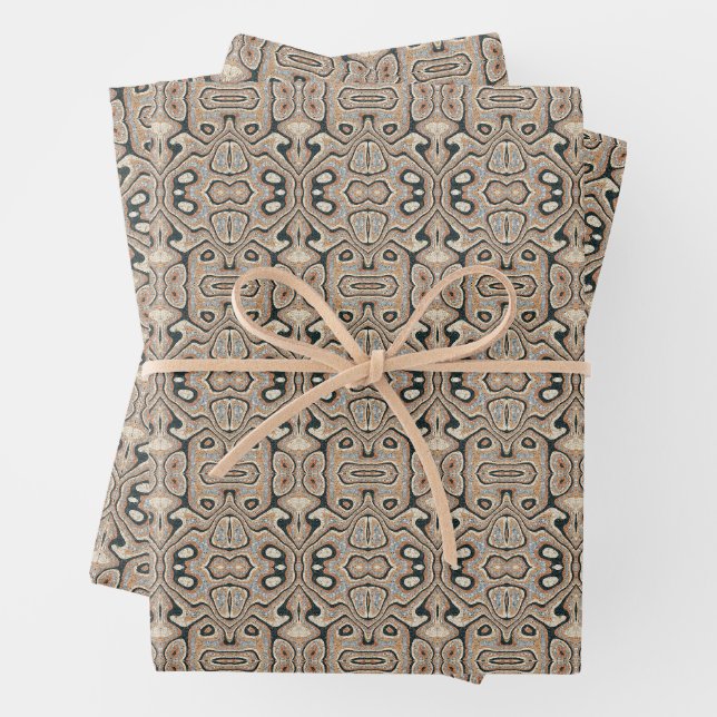 Vintage Abstract Quartz Stone Natural Wrapping Paper Sheet (In situ)