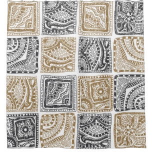 vintage abstract seamless doodle pattern. Black an