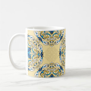 Vintage abstract seamless patchwork pattern. Arabi Coffee Mug