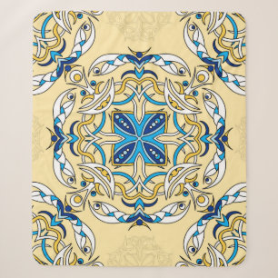 Vintage abstract seamless patchwork pattern. Arabi Sherpa Blanket