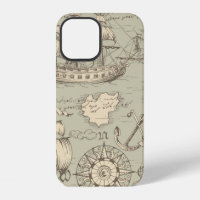 Vintage abstract seamless pattern on the theme of