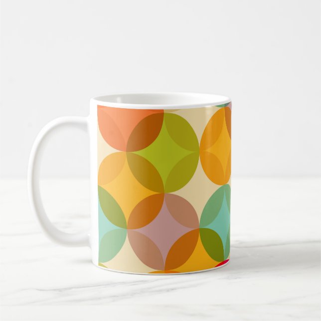 Vintage abstract seamless patternpattern,backgroun coffee mug (Left)