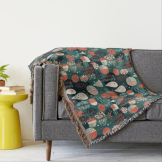 vintage abstract  throw blanket