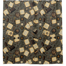 Vintage Academia Shower Curtain