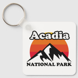 Vintage Acadia National Park Keychain
