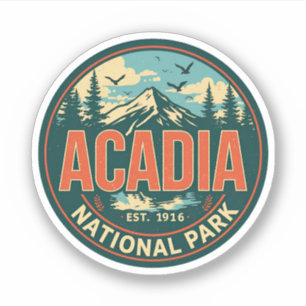 Vintage Acadia National park outdoor nature gifts