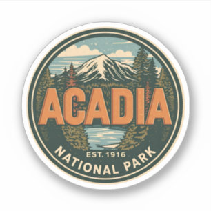 Vintage Acadia National park outdoor nature gifts