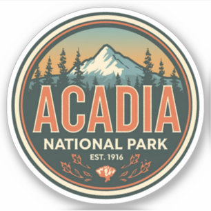 Vintage Acadia National park outdoor nature gifts