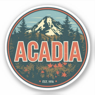 Vintage Acadia National park outdoor nature gifts