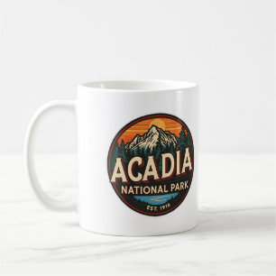 Vintage Acadia National park outdoor nature gifts Coffee Mug