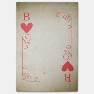 Vintage Ace of Hearts Post-it Notes