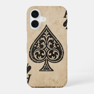 Vintage Ace Of Spades Playing Card Phone Case