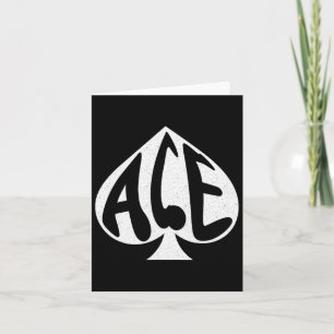 Vintage Ace Of Spades Texas Hold'em Playing Card 