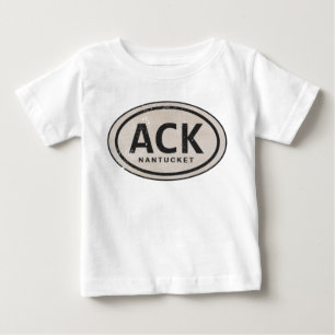 Vintage ACK Nantucket MA Beach Tag T-Shirt