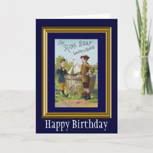 Vintage Acme Soap Ad Birthday  Card