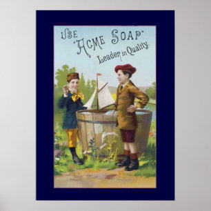 Vintage Acme Soap Ad Household Poster Print
