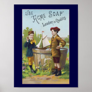Vintage Acme Soap Ad Household Poster Print